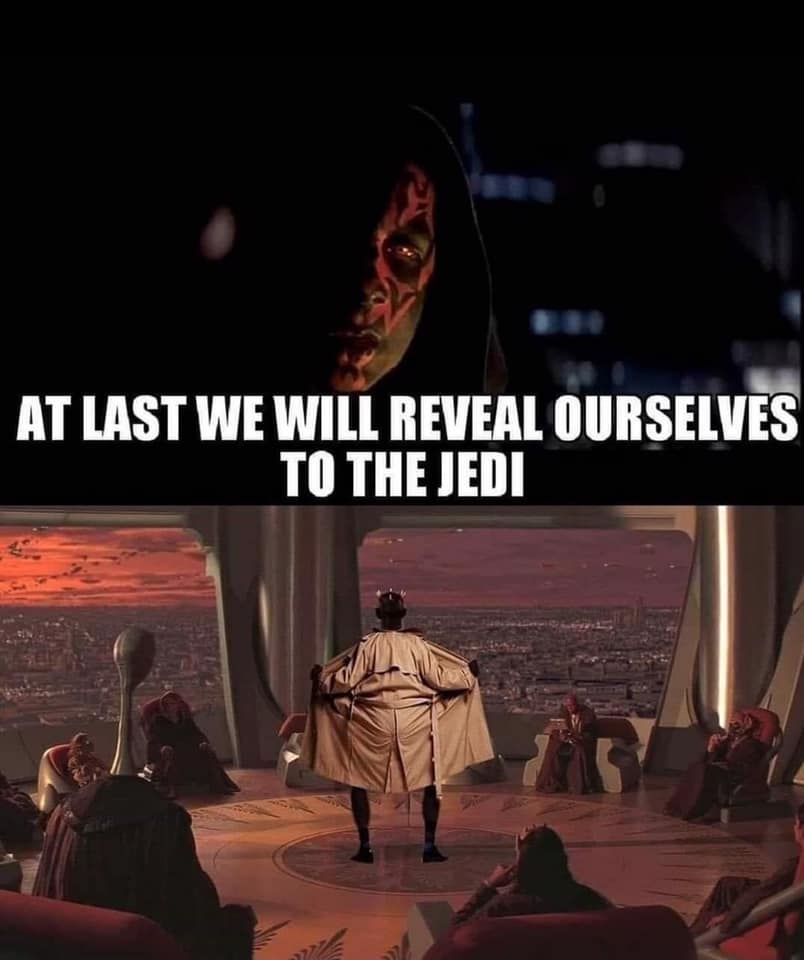 This meme is a play on a famous line from the movie Star Wars: "I find your lack of faith disturbing" spoken by Darth Vader. However, in this meme, the text is altered to "I find your lack of pants disturbing" and is paired with an image of Darth Vader from the movie, but with his pants removed, exposing his black undergarments. The image is a humorous take on the original line, implying that Vader's lack of pants is the most disturbing thing about him.